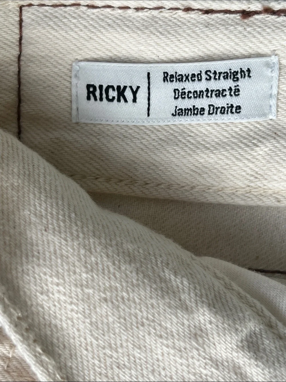 True Religion Men's Cream Denim Shorts - Raw Hem Five-Pocket